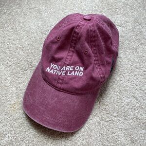 Urban Native Era you are on native land dad baseball cap
